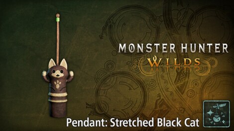Monster Hunter Wilds - Pendant: Stretched Black Cat (PC) - Steam Key - GLOBAL - 0