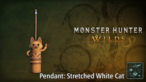 Monster Hunter Wilds - Pendant: Stretched White Cat (PC) - Steam Key - GLOBAL - 0