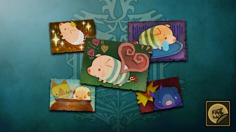 Monster Hunter: World - Sticker Set: Poogie Steam Gift EUROPE - 0