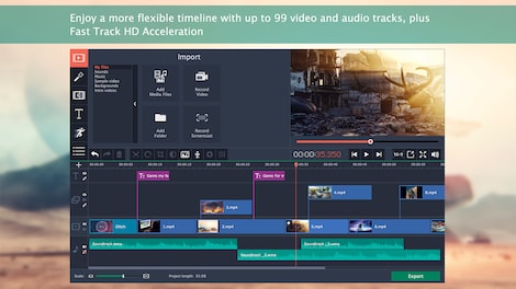 Movavi Video Editor 15 Plus Steam Key GLOBAL - 6