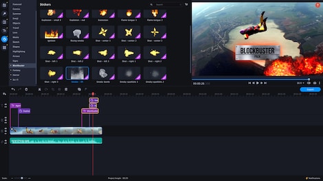 Movavi Video Editor Plus 2021 Effects - Cinematic Set (PC) - Steam Key - GLOBAL - 7