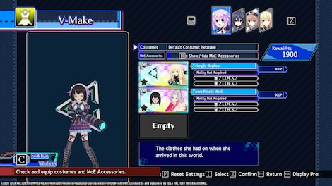 Neptunia Virtual Stars - Towa Kiseki - Vtuber Accessories (PC) - Steam Key - GLOBAL - 3