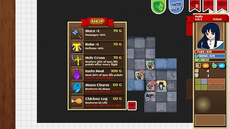 Paper Dungeons Steam Key GLOBAL - 3