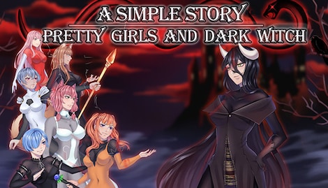 Pretty Girls and Dark Witch. A simple story (PC) - Steam Key - GLOBAL - 0