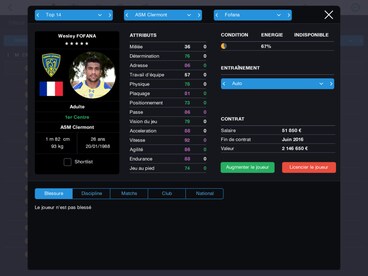 Pro Rugby Manager 2015 Steam Gift GLOBAL - 27
