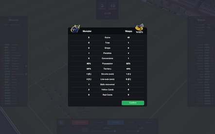 Pro Rugby Manager 2015 Steam Key GLOBAL - 22