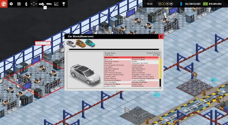 Production Line: Car factory simulation (PC) - Steam Gift - UNITED KINGDOM - 4