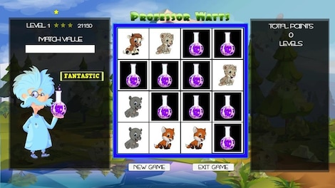 Professor Watts Memory Match: Cute Animals (PC) - Steam Key - GLOBAL - 5