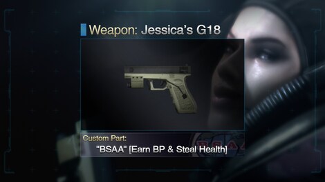 Resident Evil: Revelations / Biohazard: Revelations - Jessica's G18 + Custom Part: "BSAA" Steam Key GLOBAL - 5