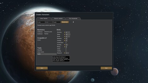 RimWorld Name in Game Pack Steam Key GLOBAL - 10