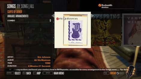 Rocksmith - Eric Johnson - Cliffs of Dover Steam Key GLOBAL - 2