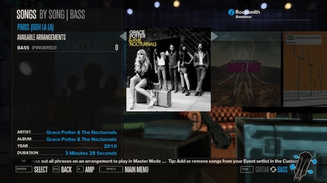 Rocksmith - Grace Potter and the Nocturnals - Paris (Ooh La La) Steam Key GLOBAL - 2