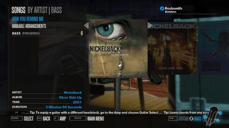 Rocksmith - “How You Remind Me” - Nickelback Steam Key GLOBAL - 2