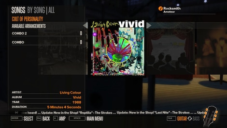 Rocksmith - Living Colour - Cult of Personality Steam Key GLOBAL - 3