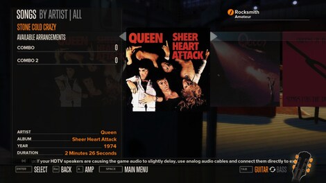 Rocksmith - Queen - Stone Cold Crazy Steam Key GLOBAL - 7