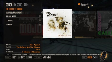 Rocksmith - Rise Against - The Good Left Undone Steam Key GLOBAL - 2