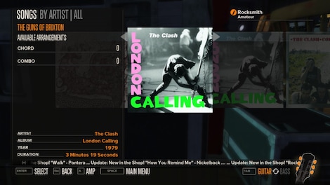 Rocksmith - The Clash - Guns of Brixton Steam Key GLOBAL - 3