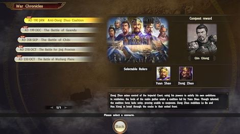 ROMANCE OF THE THREE KINGDOMS XIV: Diplomacy and Strategy Expansion Pack (PC) - Steam Gift - EUROPE - 6