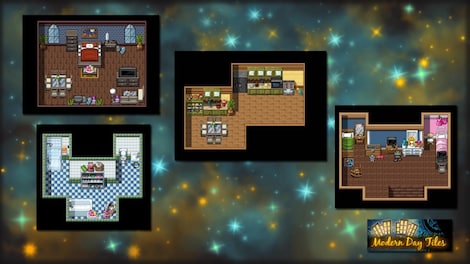 RPG Maker: Modern Day Tiles Resource Pack Steam Key GLOBAL - 4