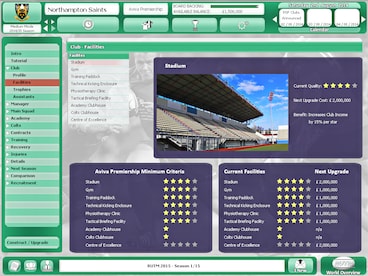Rugby Union Team Manager 2015 Steam Key GLOBAL - 13