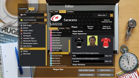 Rugby Union Team Manager 2017 Steam Key GLOBAL - 6