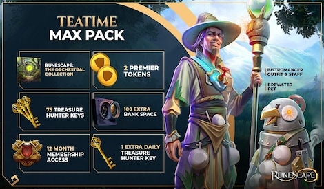 RuneScape Teatime Max Pack (PC) - Steam Key - GLOBAL - 0
