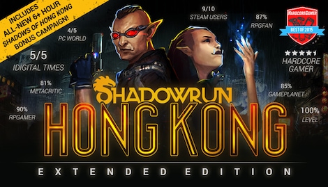 Shadowrun: Hong Kong - Extended Edition (PC) - Steam Gift - GLOBAL - 0