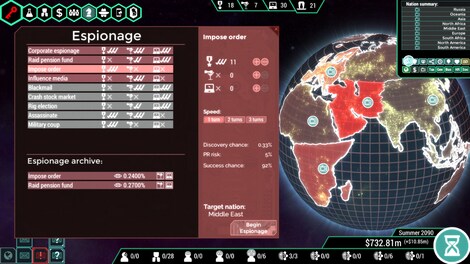 Spinnortality | cyberpunk management sim Steam Key GLOBAL - 3