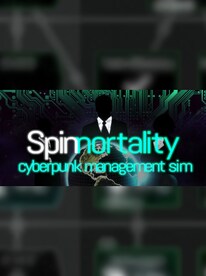 Spinnortality | cyberpunk management sim Steam Key GLOBAL - 1