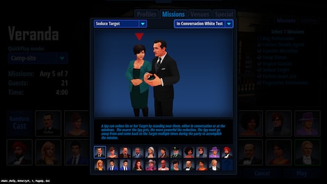 SpyParty (PC) - Steam Gift - UNITED KINGDOM - 3