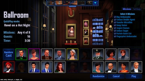 SpyParty (PC) - Steam Key - GLOBAL - 12
