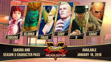 Street Fighter V - Season 3 Character Pass Key Steam GLOBAL - 0