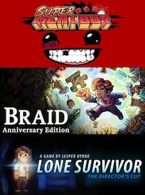 Super Meat Boy + Lone Survivor + Braid Steam Key GLOBAL - 1