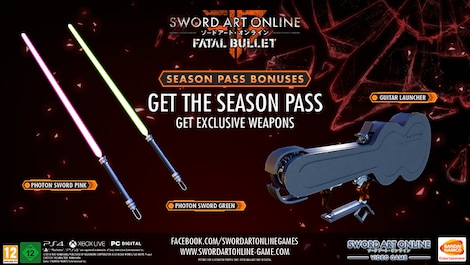 SWORD ART ONLINE: Fatal Bullet Season Pass Steam Key GLOBAL - 3