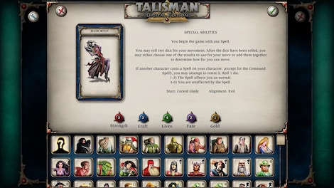 Talisman: Digital Edition - Black Witch Character Pack Steam Key GLOBAL - 6