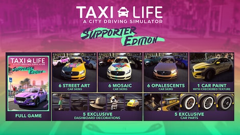 Taxi Life: A City Driving Simulator - Supporter Pack (PC) - Steam Key - GLOBAL - 3
