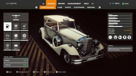 Taxi Life - VIP Vintage Convertible Car (PC) - Steam Key - NORTH AMERICA - 3