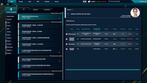 Tennis Manager 2021 (PC) - Steam Key - EUROPE - 8