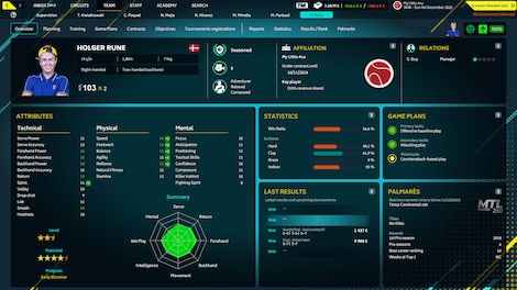 Tennis Manager 2022 (PC) - Steam Account - GLOBAL - 3