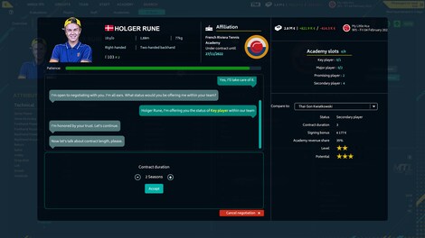 Tennis Manager 2022 (PC) - Steam Key - EUROPE - 7