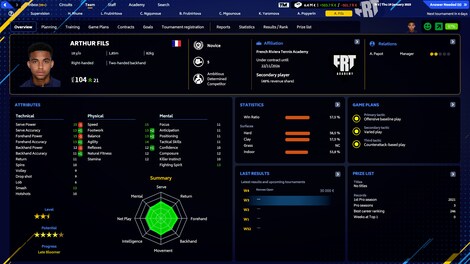 Tennis Manager 2023 (PC) - Steam Key - GLOBAL - 3