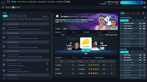 Tennis Manager 26 (PC) - Steam Key - GLOBAL - 11