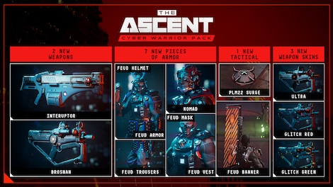 The Ascent: Cyber Warrior Pack (PC) - Steam Gift - GLOBAL - 5