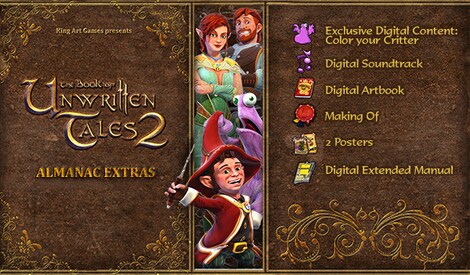 The Book of Unwritten Tales 2 Almanac Edition Extras (PC) - Steam Key - GLOBAL - 0