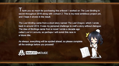The Last Birdling - Digital artbook Steam Key GLOBAL - 3