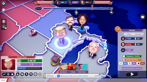 The Political Machine 2024 (PC) - Steam Key - GLOBAL - 10