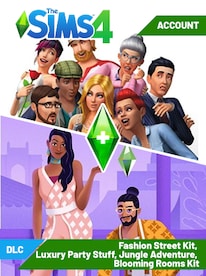 The Sims 4 EA Account + DLCs | Fashion Street Kit,Luxury Party Stuff,Jungle Adventure,Blooming Rooms Kit (PC) - EA App Account - GLOBAL - 1