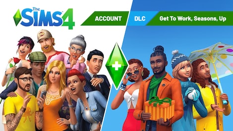 The Sims 4 EA Account + DLCs | Get To Work,Seasons,Up (PC) - EA App Account - GLOBAL - 0