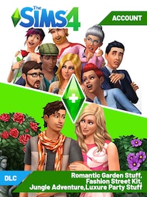 The Sims 4 EA Account + DLCs | Romantic Garden Stuff,Fashion Street Kit,Jungle Adventure,Luxure Party Stuff (PC) - EA App Account - GLOBAL - 1