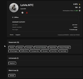 Tom Clancy's Rainbow Six Siege Account 1 Black Ice + 45 Operators + 79 Total Skins + 84 Level + 126 R6 Credits (PC) - Ubisoft Connect Account - GLOBAL - 9